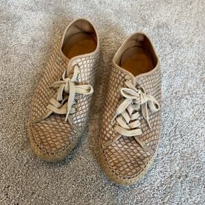 Aerin Women's Nealson Snakeskin Loafers Tan‎ Sneaker 8M